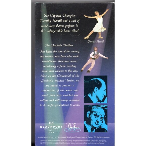 Gershwin On Ice VHS Tape Featuring Olympic Champion Dorothy Hamill ©1997 - Picture 2 of 2